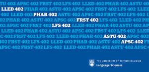 New UBC course coming this fall: Living Language – Science and Society