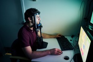 UBC Psychology student participating in a research study.