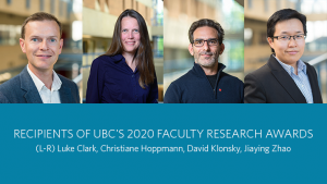 Psychology researchers honoured with UBC Faculty Research Awards