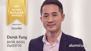 Derek Fung awarded Alumni Builder Award